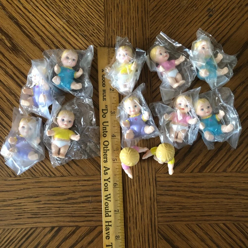 Baby Party Decor Favors Dollhouse Babies Cake Toppers
